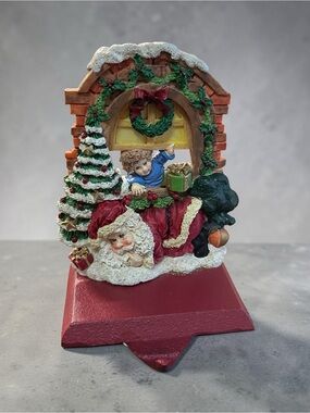 Vintage Christmas stocking holder